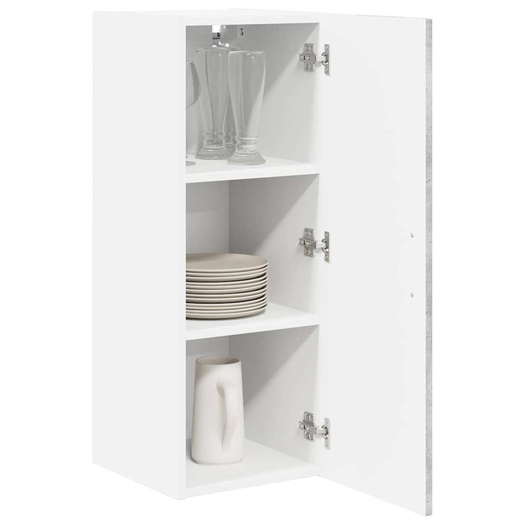 Vægskab LUCCA 2 pcs Betongrå 30 x 31 x 80 cm Konstrueret træ