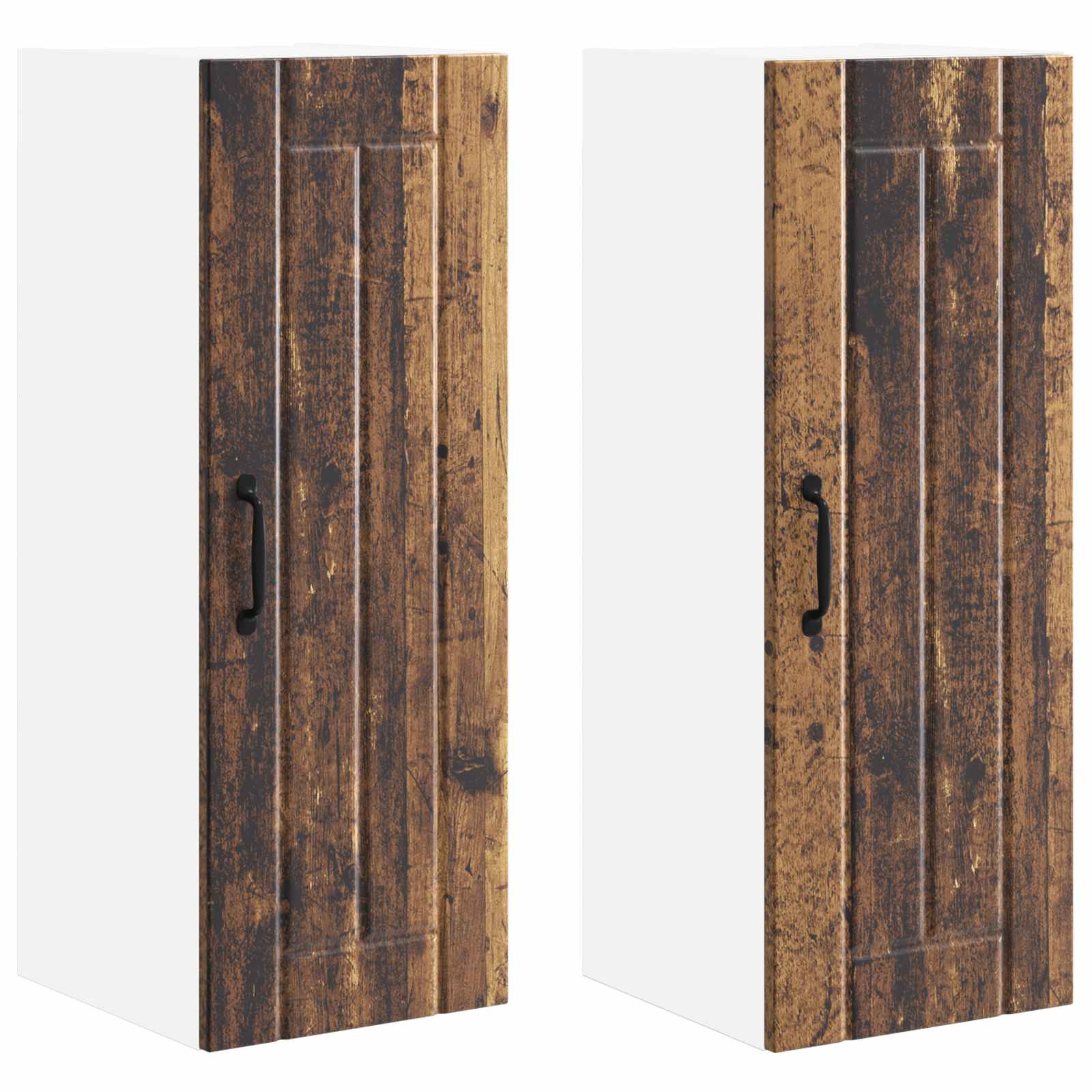 Vægskab LUCCA 2 pcs Gammelt træ 30 x 31 x 80 cm Konstrueret træ