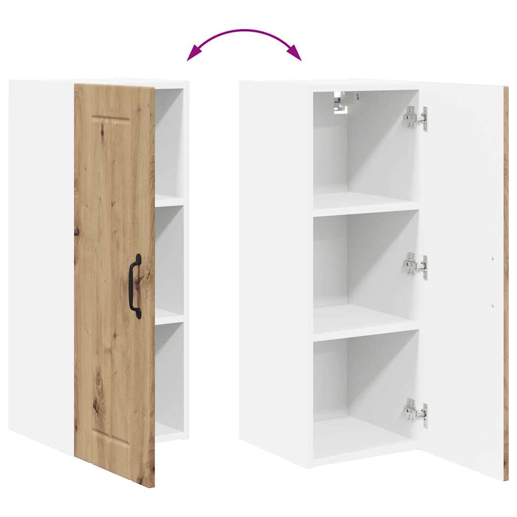 Vægskab til køkken med hylde Artisan Egetræ 30 x 31 x 80 cm