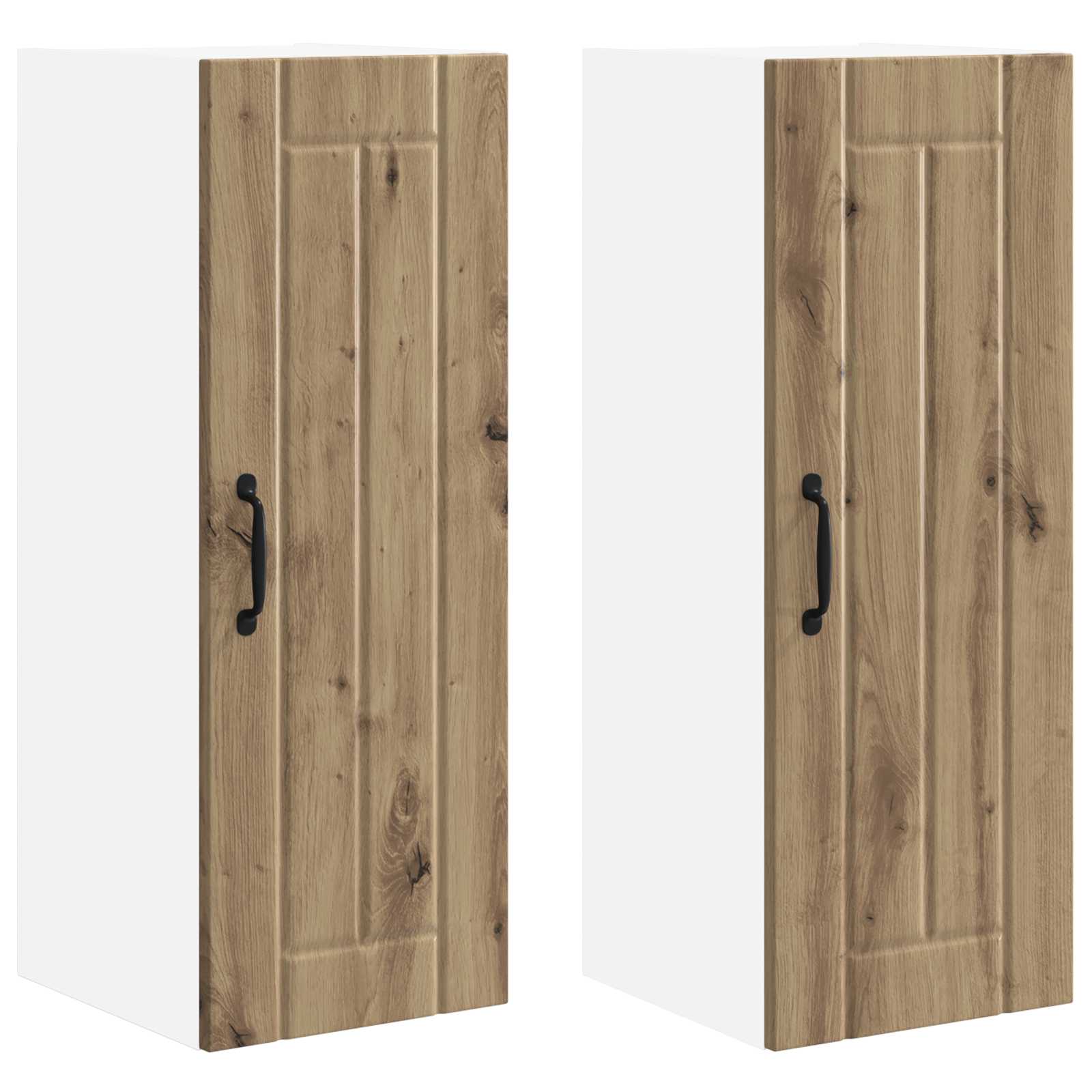 Vægskab LUCCA 2 pcs Artisan-eg 30 x 31 x 80 cm Konstrueret træ