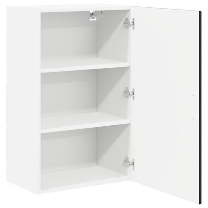 Vægskab LUCCA Sort 50 x 31 x 80 cm Konstrueret træ