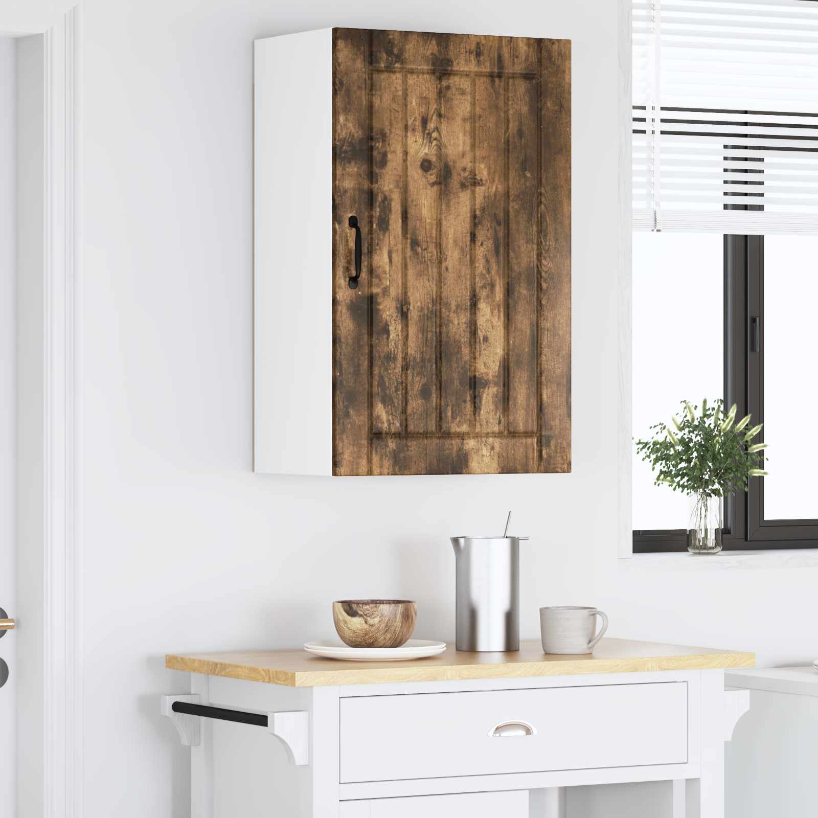 Vægskab LUCCA Røget eg 50 x 31 x 80 cm Konstrueret træ