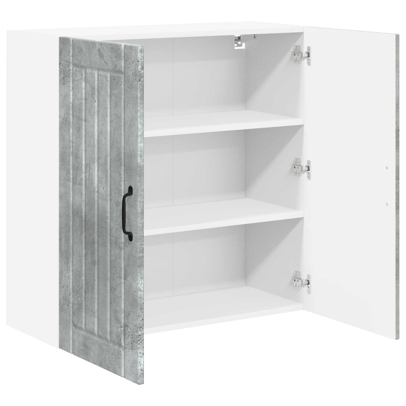 Vægskab LUCCA Betongrå 80 x 31 x 80 cm Konstrueret træ