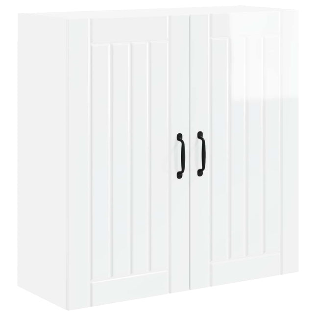 Vægskab LUCCA Hvid højglans 80 x 31 x 80 cm Konstrueret træ