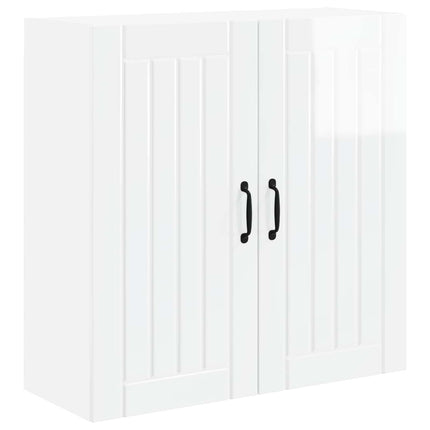 Vægskab LUCCA Hvid højglans 80 x 31 x 80 cm Konstrueret træ