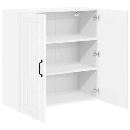 Vægskab LUCCA Hvid højglans 80 x 31 x 80 cm Konstrueret træ