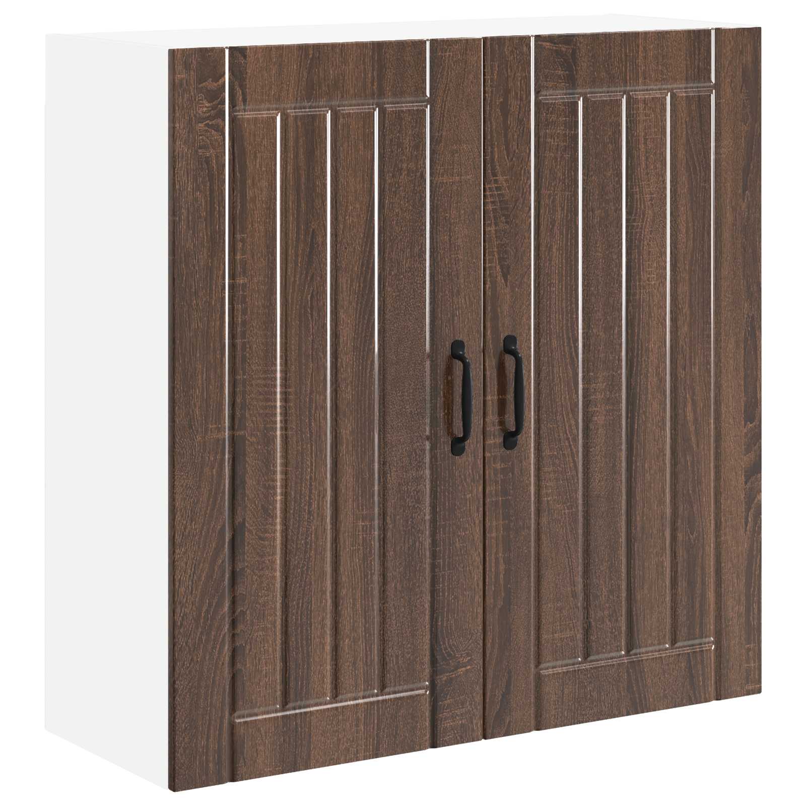 Vægskab LUCCA Brunt eg 80 x 31 x 80 cm Konstrueret træ