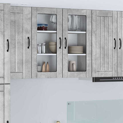 Væglågskab LUCCA Betongrå 80 x 31 x 80 cm Konstrueret træ