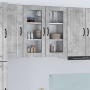 Væglågskab LUCCA Betongrå 80 x 31 x 80 cm Konstrueret træ