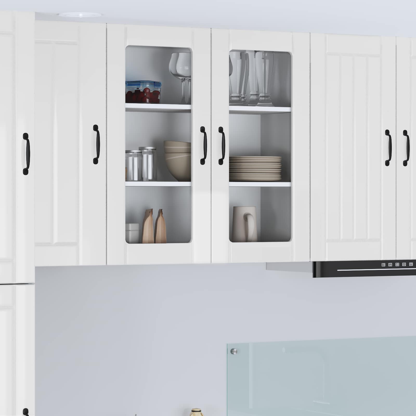 Væglågskab LUCCA Hvid højglans 80 x 31 x 80 cm Konstrueret træ