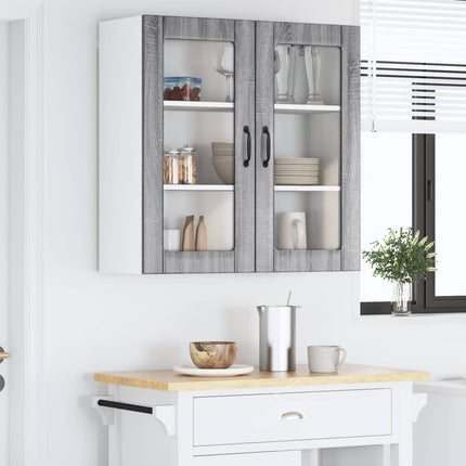Væglågskab LUCCA Grå sonoma-eg 80 x 31 x 80 cm Konstrueret træ