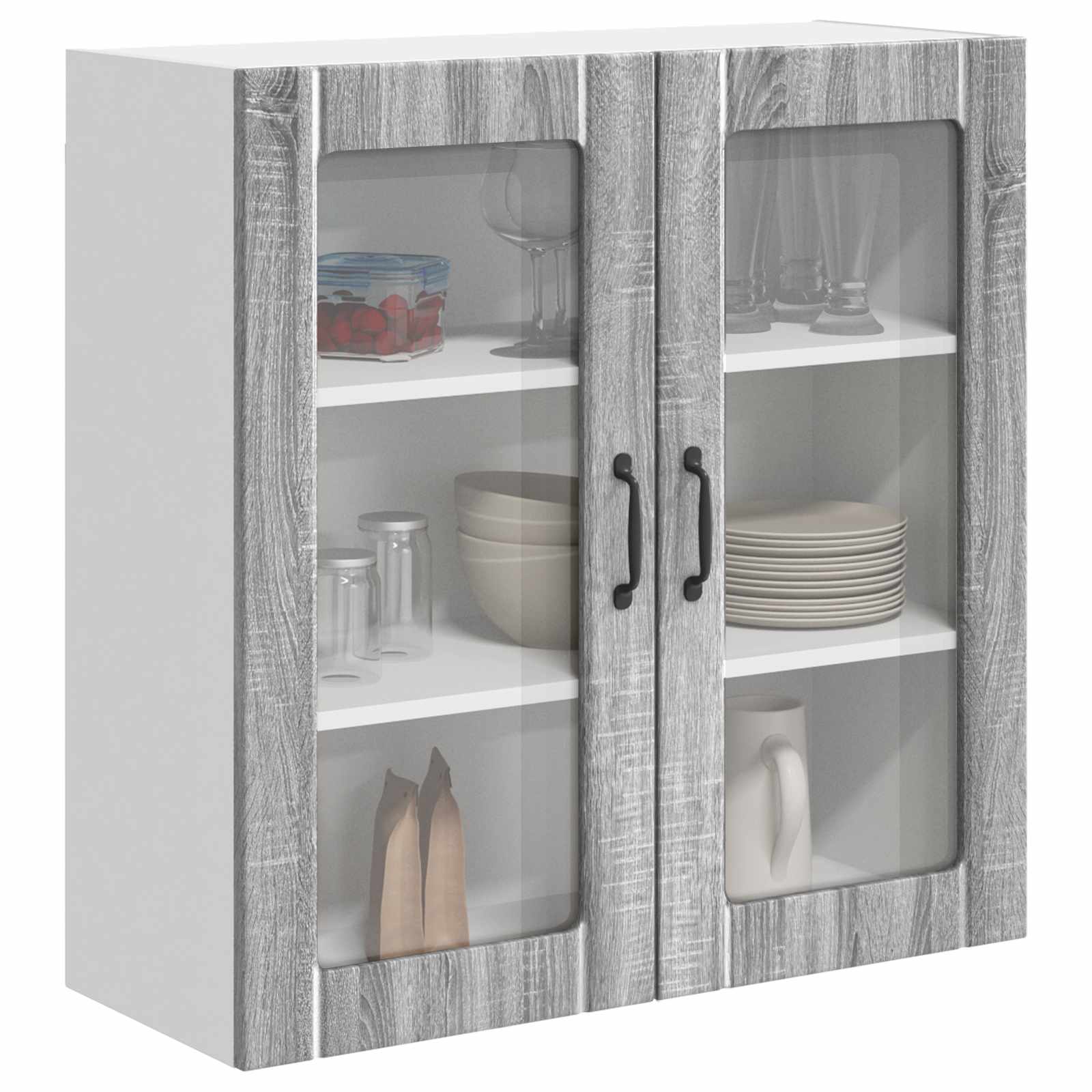 Væglågskab LUCCA Grå sonoma-eg 80 x 31 x 80 cm Konstrueret træ