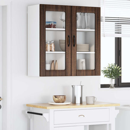 Væglågskab LUCCA Brunt eg 80 x 31 x 80 cm Konstrueret træ