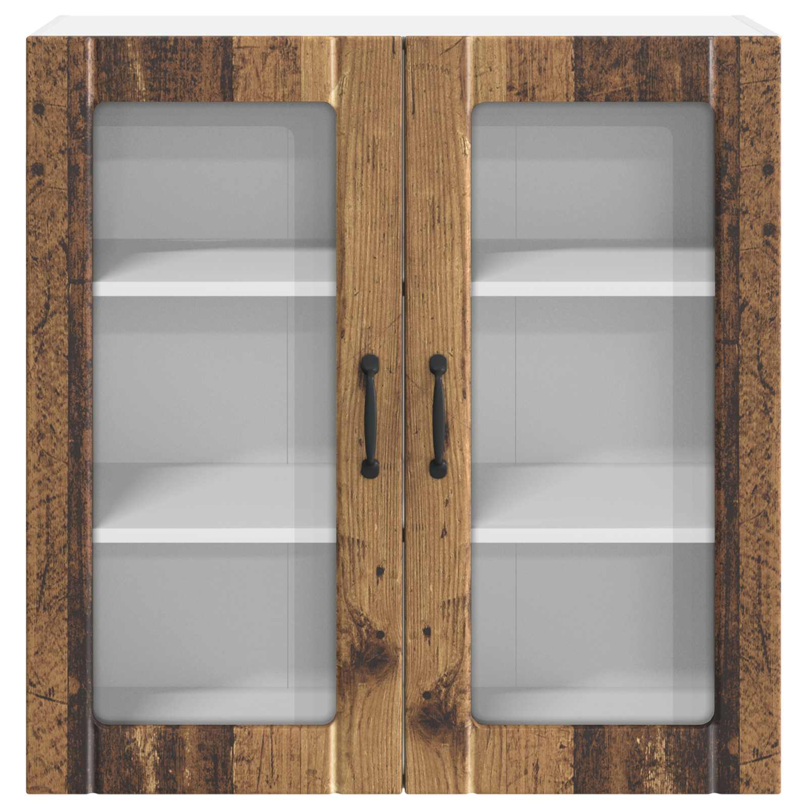 Væglågskab LUCCA Gammelt træ 80 x 31 x 80 cm Konstrueret træ