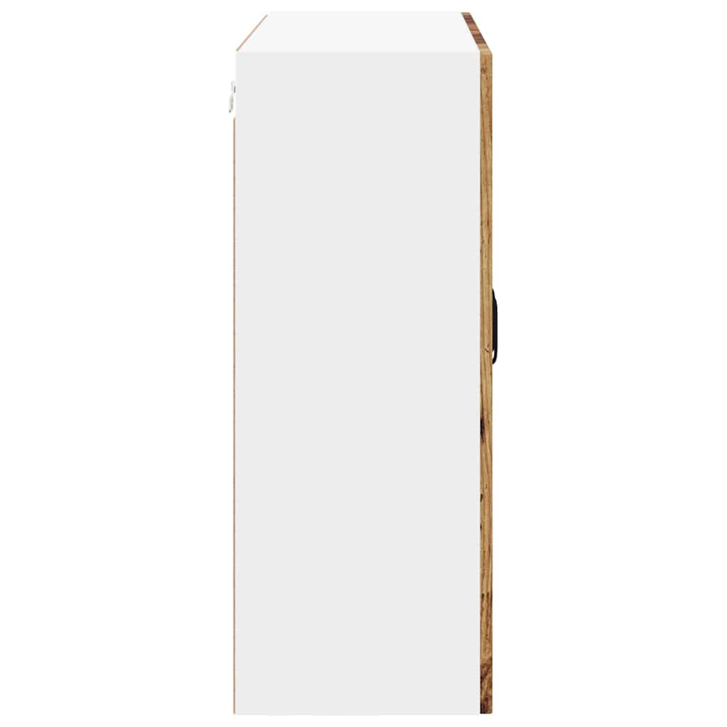 Væglågskab LUCCA Gammelt træ 80 x 31 x 80 cm Konstrueret træ
