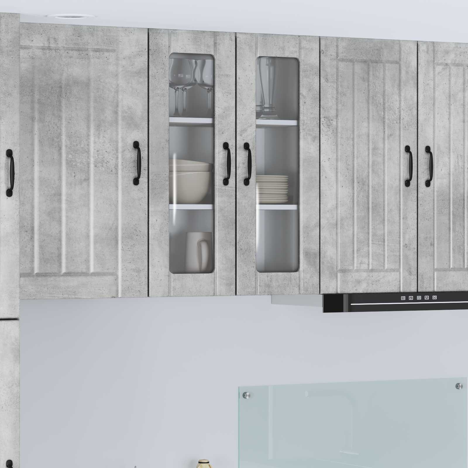 Væglågskab LUCCA Betongrå 60 x 31 x 80 cm Konstrueret træ