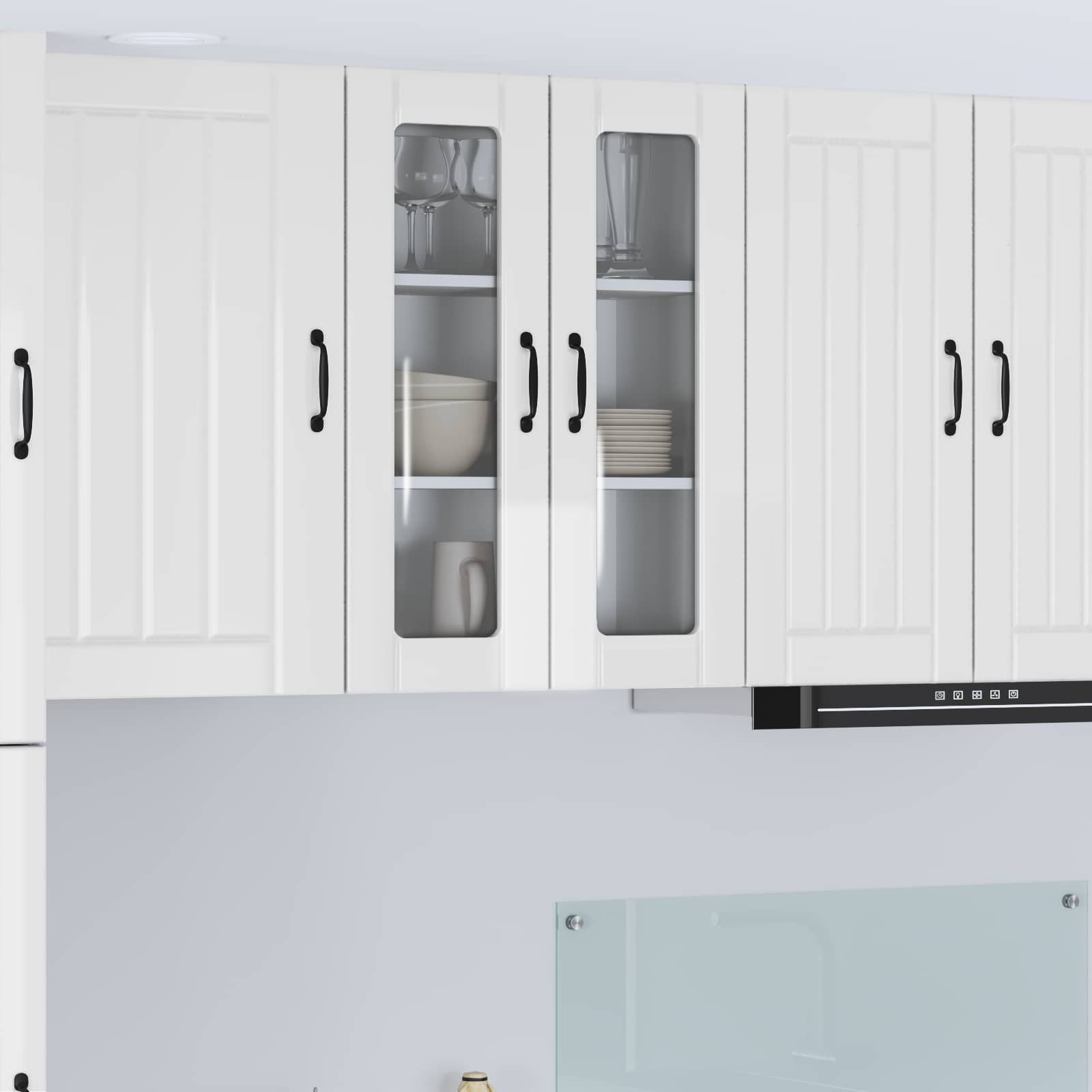 Væglågskab LUCCA Hvid højglans 60 x 31 x 80 cm Konstrueret træ