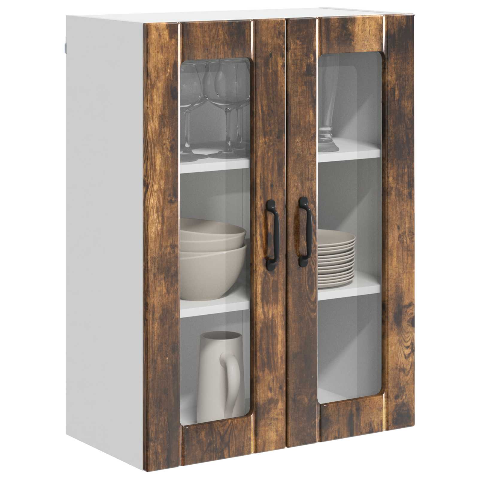 Væglågskab LUCCA Røget eg 60 x 31 x 80 cm Konstrueret træ