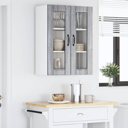 Væglågskab LUCCA Grå sonoma-eg 60 x 31 x 80 cm Konstrueret træ