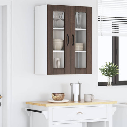 Væglågskab LUCCA Brunt eg 60 x 31 x 80 cm Konstrueret træ