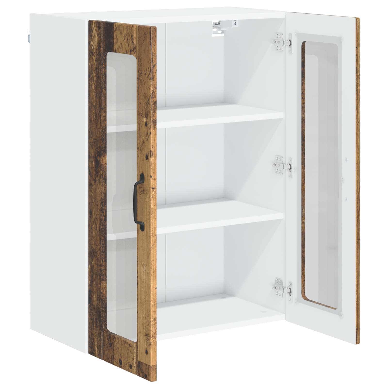 Væglågskab LUCCA Gammelt træ 60 x 31 x 80 cm Konstrueret træ