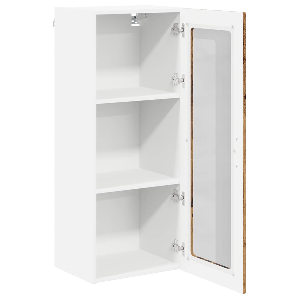 Væglågskab LUCCA Gammelt træ 40 x 31 x 100 cm Konstrueret træ