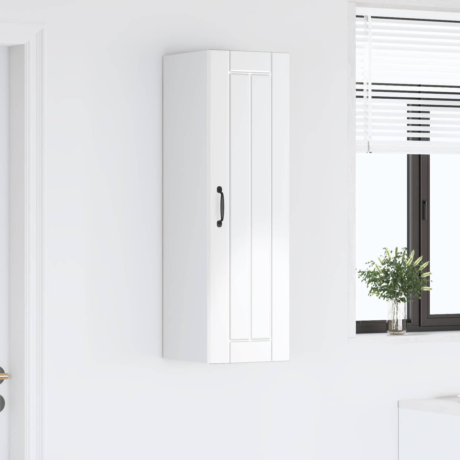 Vægskab LUCCA Hvid højglans 30 x 31 x 100 cm Konstrueret træ