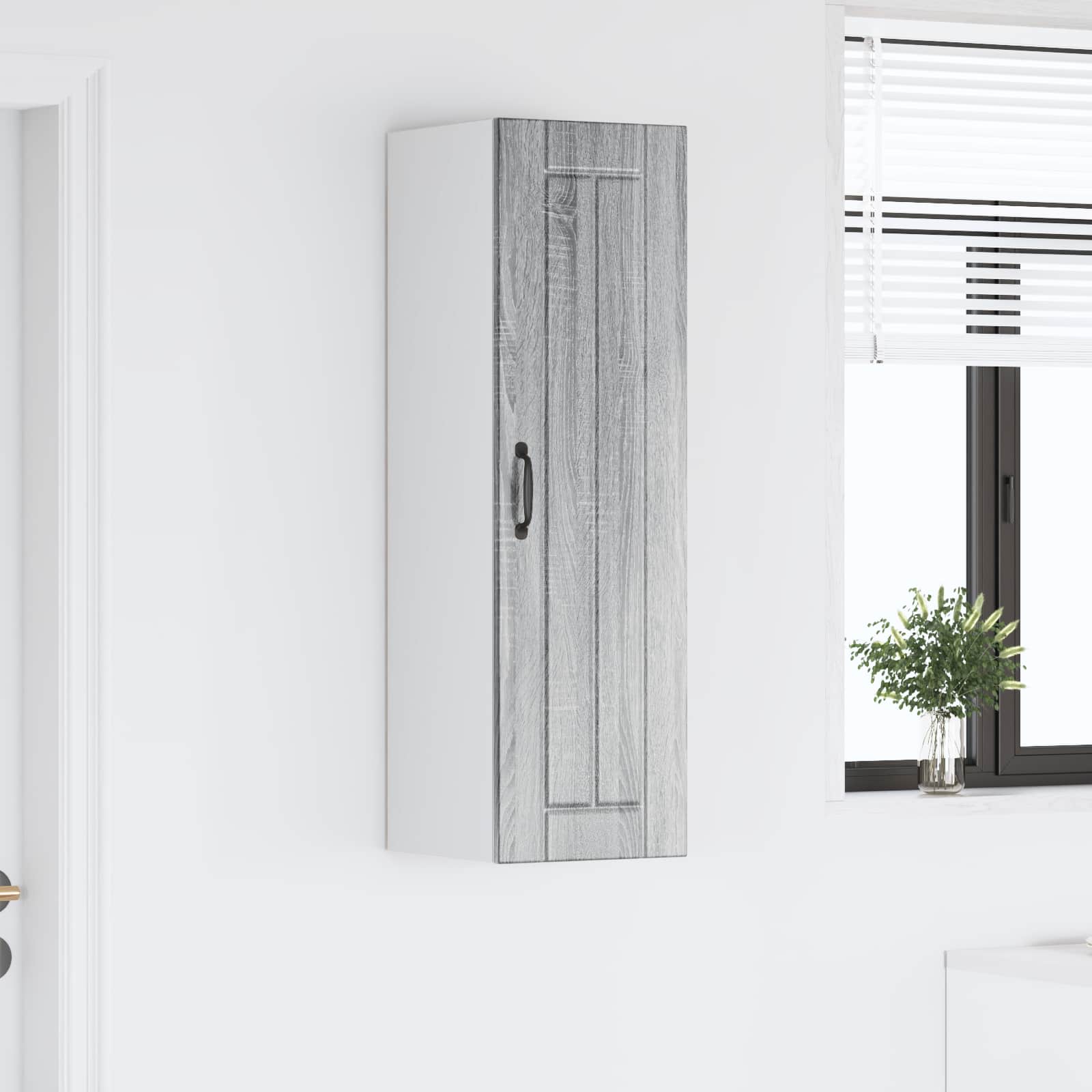 Vægskab LUCCA Grå sonoma-eg 30 x 31 x 100 cm Konstrueret træ