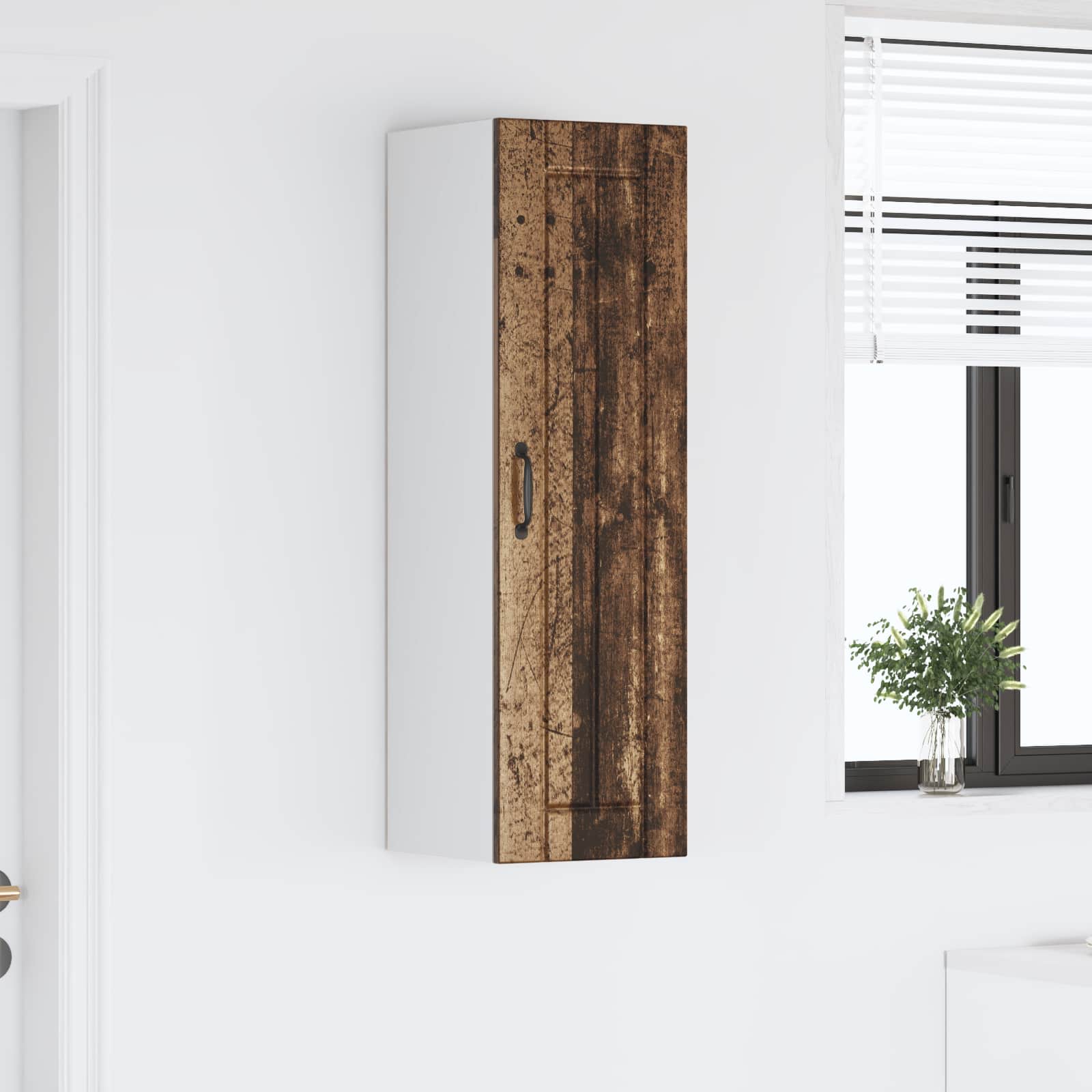 Vægskab LUCCA Gammelt træ 30 x 31 x 100 cm Konstrueret træ