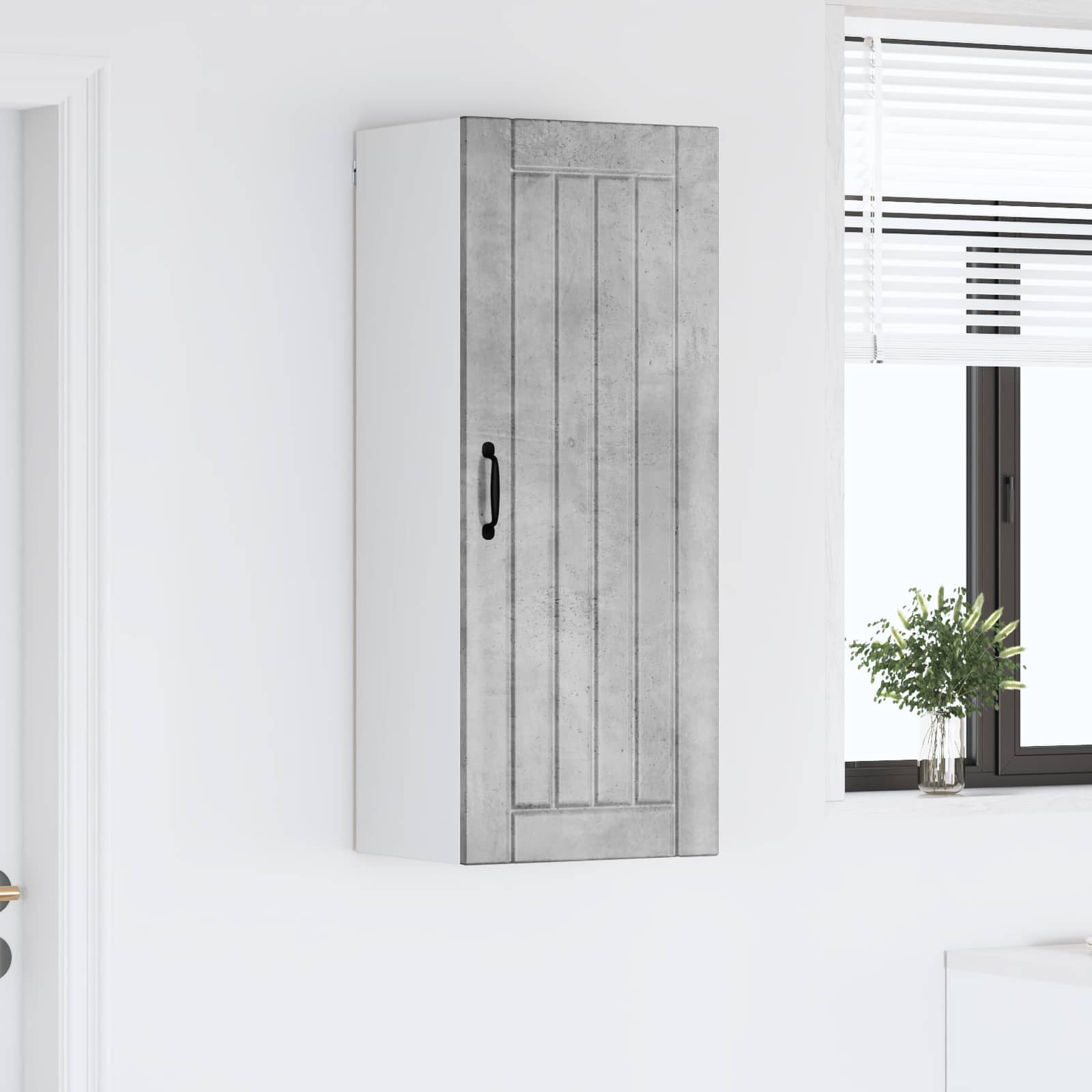 Vægskab LUCCA Betongrå 40 x 31 x 100 cm Konstrueret træ