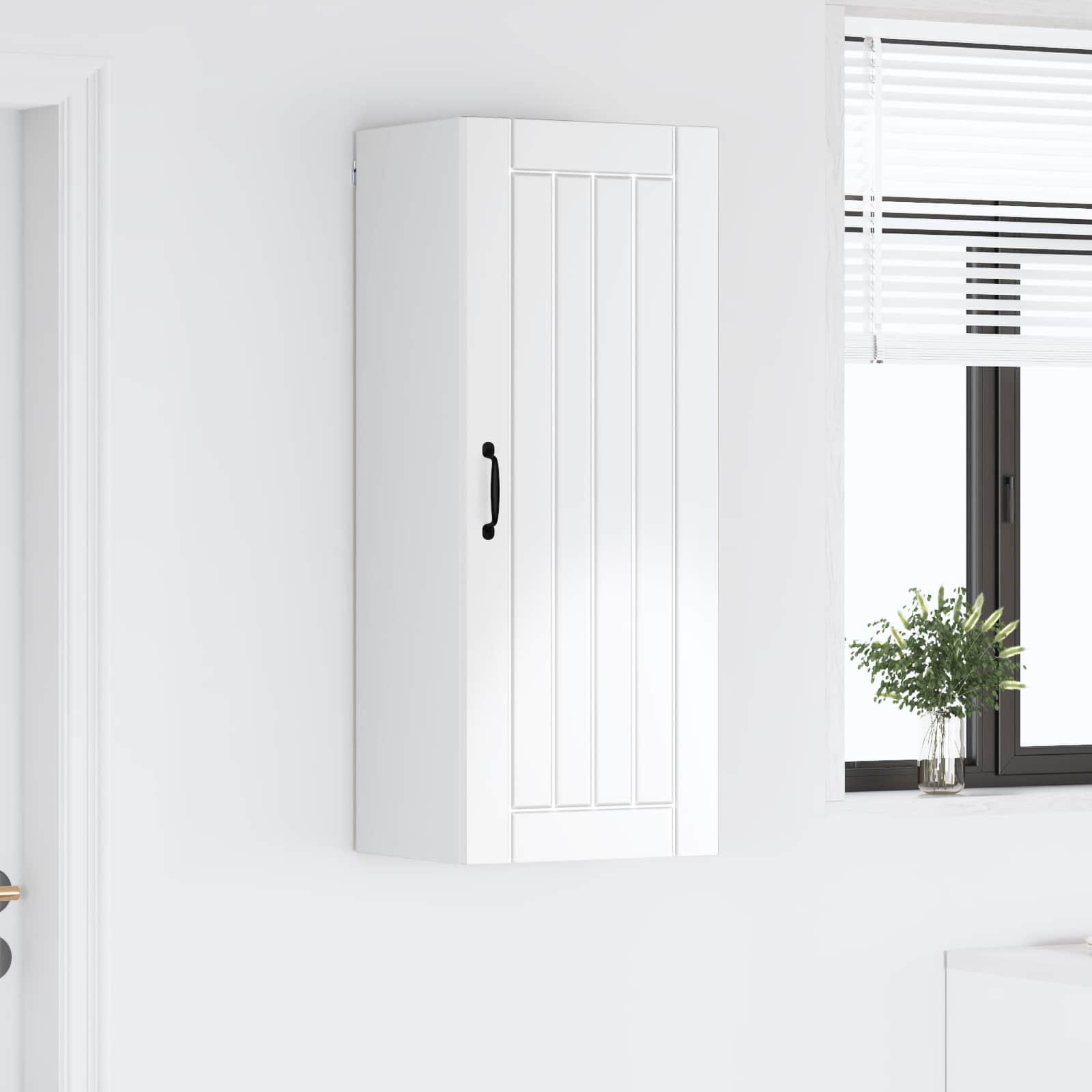 Vægskab LUCCA Hvid højglans 40 x 31 x 100 cm Konstrueret træ