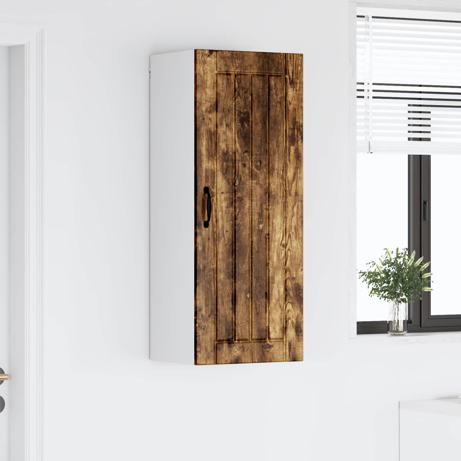 Vægskab LUCCA Røget eg 40 x 31 x 100 cm Konstrueret træ