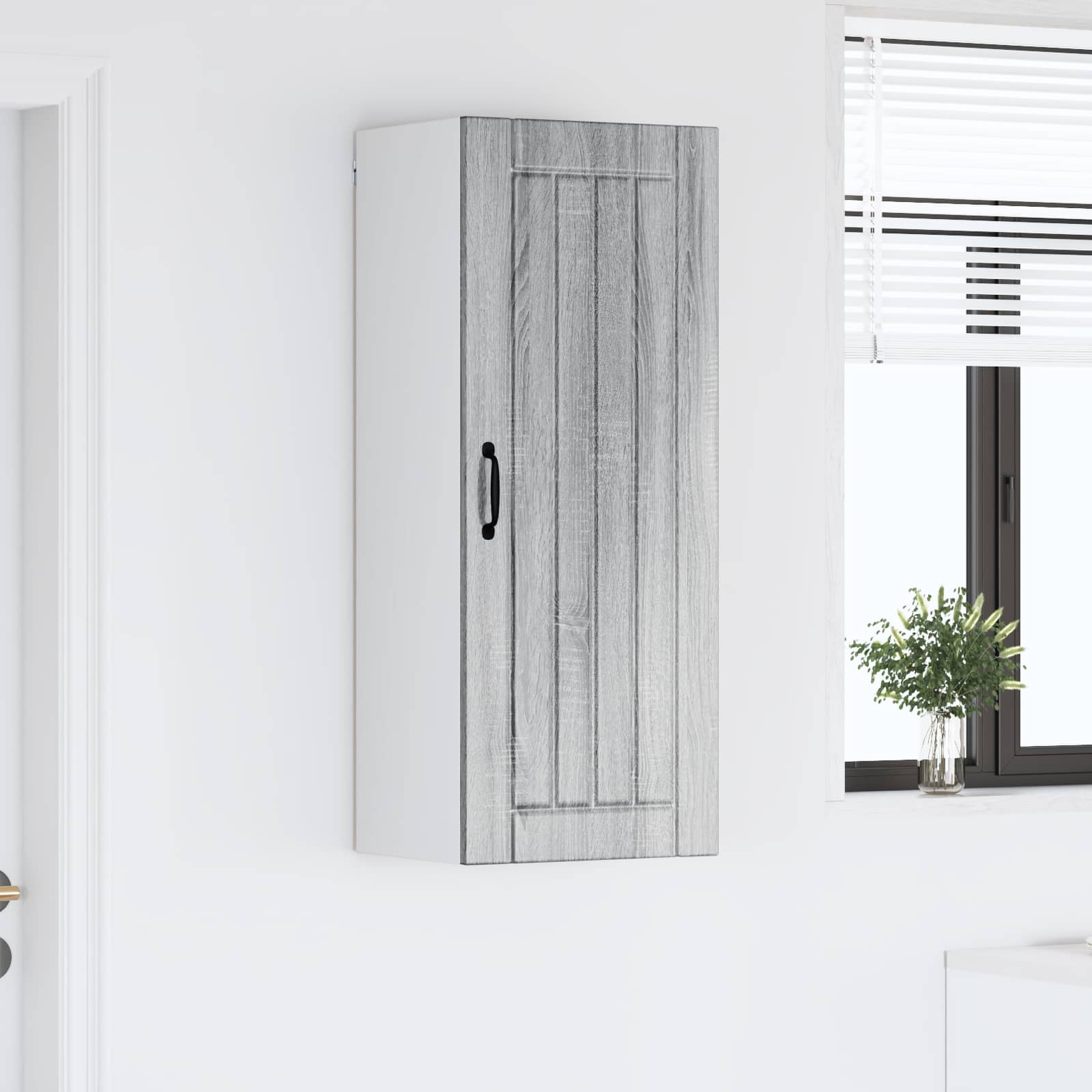 Vægskab LUCCA Grå sonoma-eg 40 x 31 x 100 cm Konstrueret træ