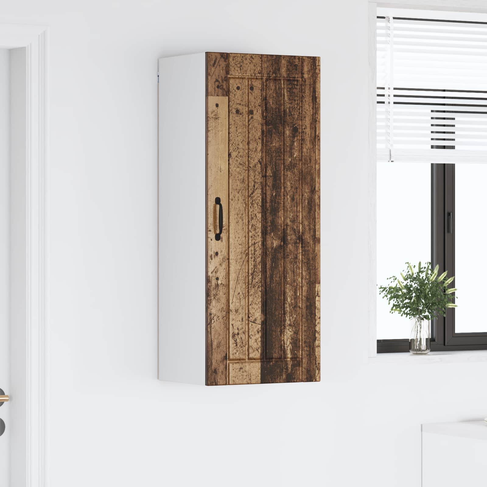 Vægskab LUCCA Gammelt træ 40 x 31 x 100 cm Konstrueret træ