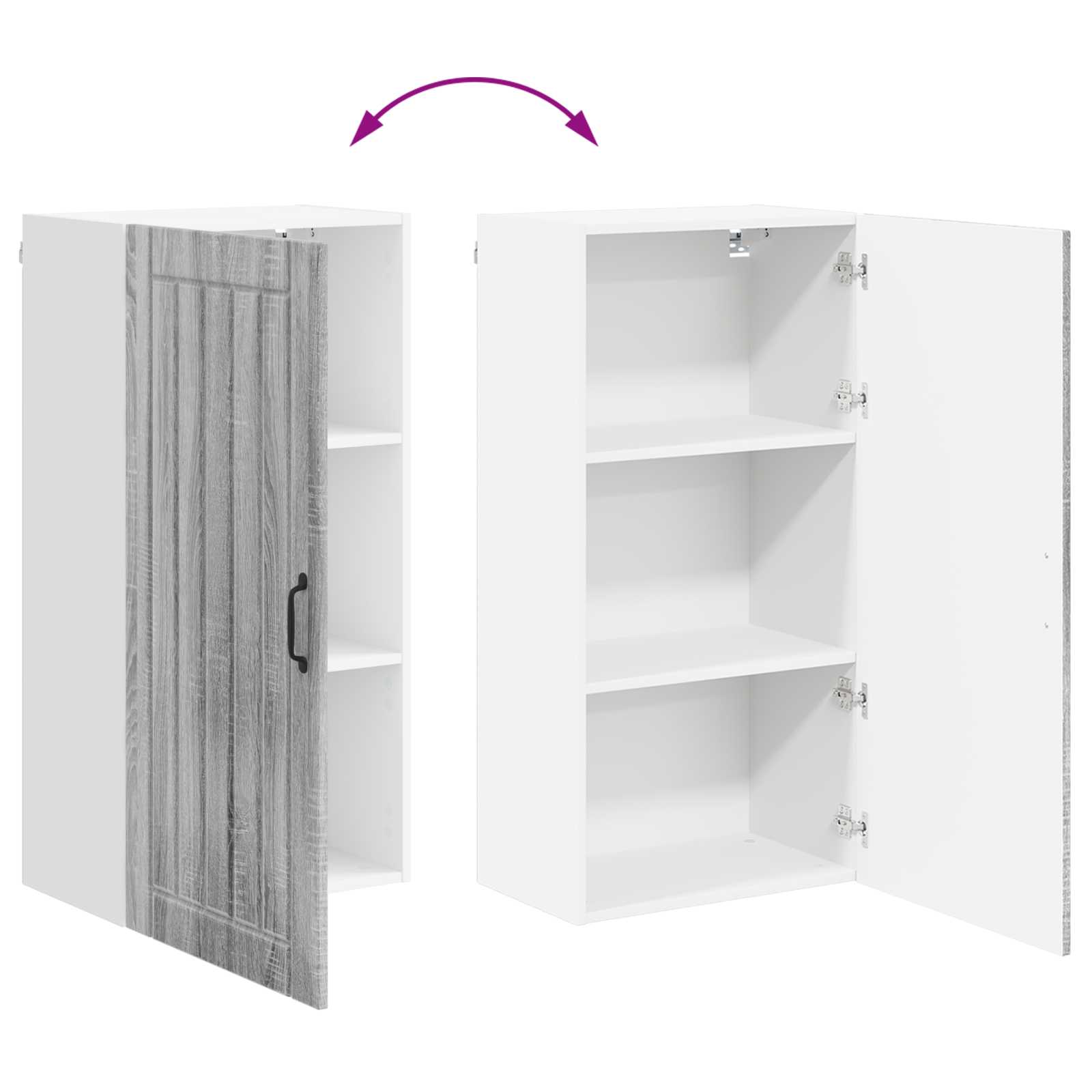 Køkkenskab Grå Sonoma 50 x 31 x 100 cm Konstrueret træ