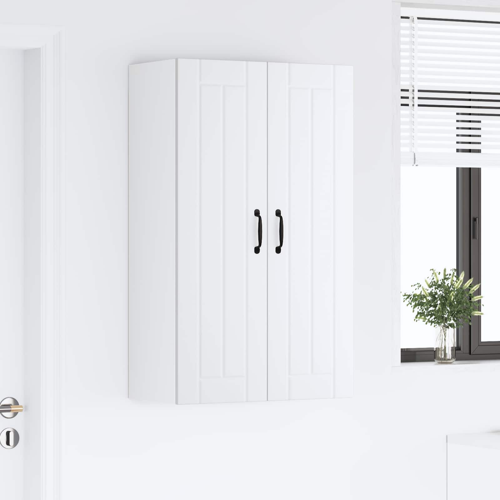 Vægskab LUCCA Hvid 60 x 31 x 100 cm Konstrueret træ
