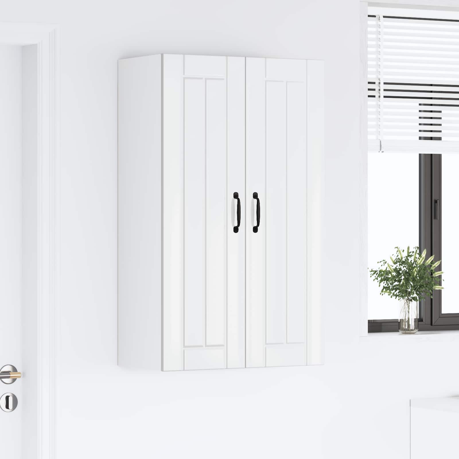 Vægskab LUCCA Hvid højglans 60 x 31 x 100 cm Konstrueret træ