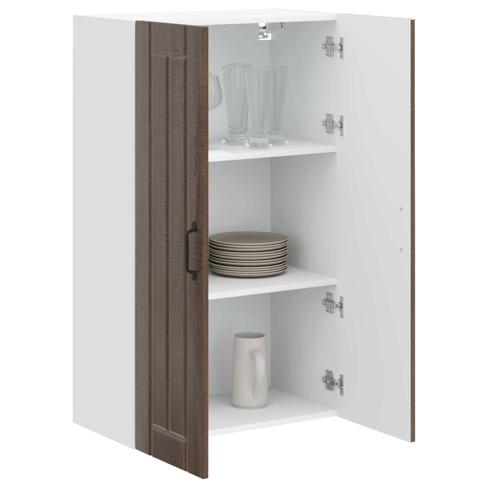 Vægskab LUCCA Brunt eg 60 x 31 x 100 cm Konstrueret træ
