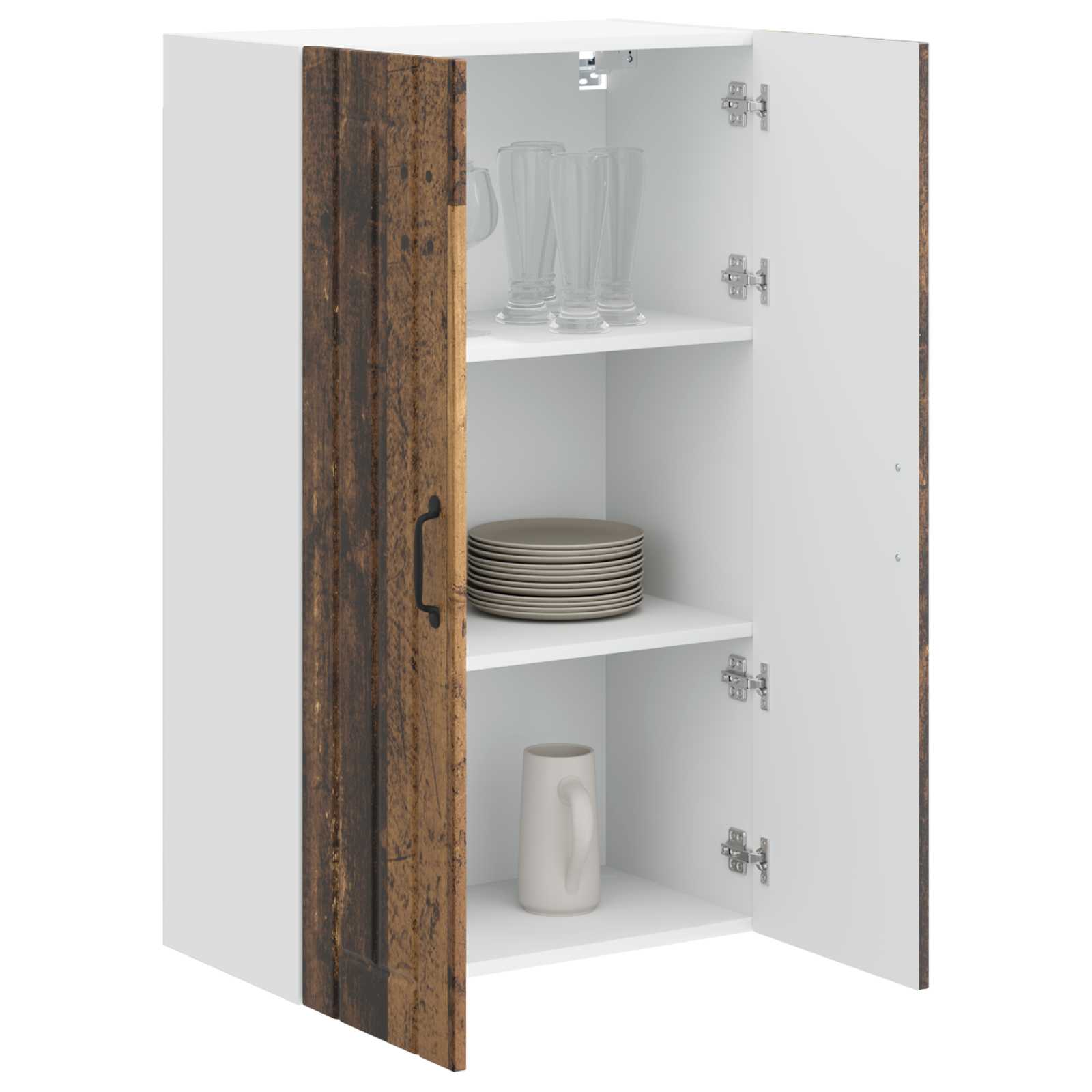 Vægskab LUCCA Gammelt træ 60 x 31 x 100 cm Konstrueret træ