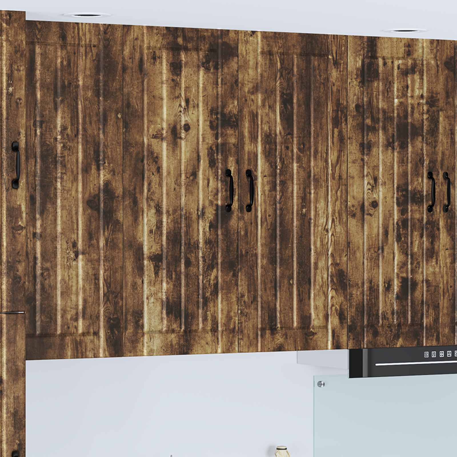 Vægskab LUCCA Røget eg 80 x 31 x 100 cm Konstrueret træ
