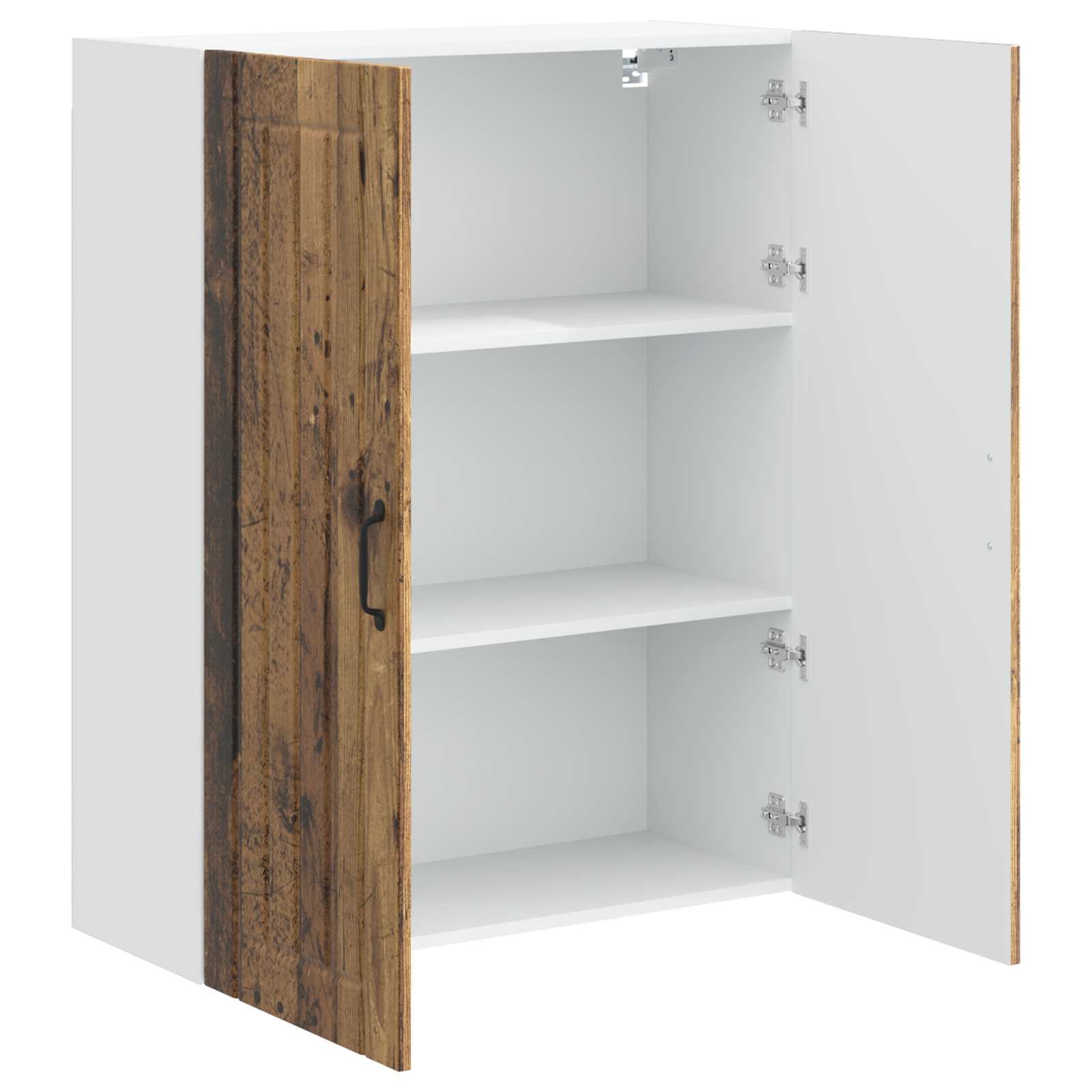 Vægskab LUCCA Gammelt træ 80 x 31 x 100 cm Konstrueret træ