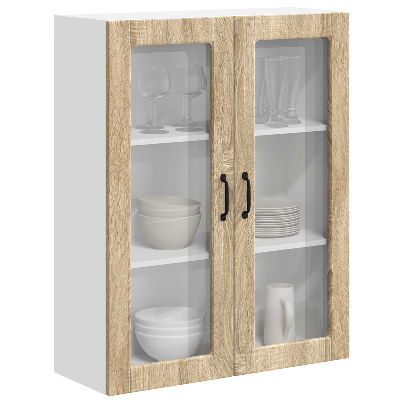 Væglågskab LUCCA Sonoma-eg 80 x 31 x 100 cm Konstrueret træ
