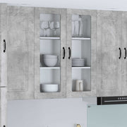 Væglågskab LUCCA Betongrå 80 x 31 x 100 cm Konstrueret træ