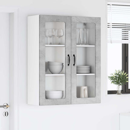 Væglågskab LUCCA Betongrå 80 x 31 x 100 cm Konstrueret træ