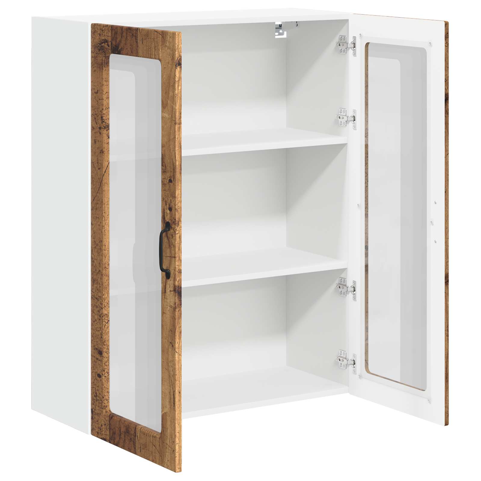 Væglågskab LUCCA Gammelt træ 80 x 31 x 100 cm Konstrueret træ