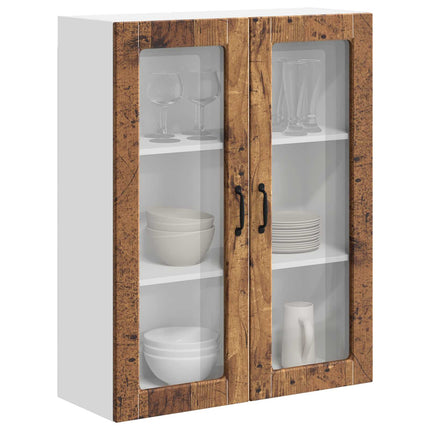 Væglågskab LUCCA Gammelt træ 80 x 31 x 100 cm Konstrueret træ