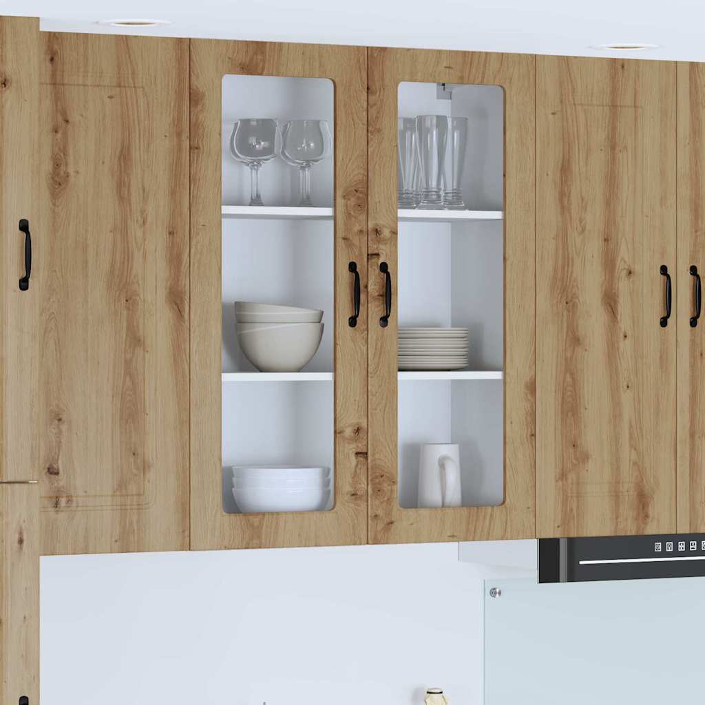 Vægskab til køkken med hylde Artisan Egetræ 80 x 31 x 100 cm