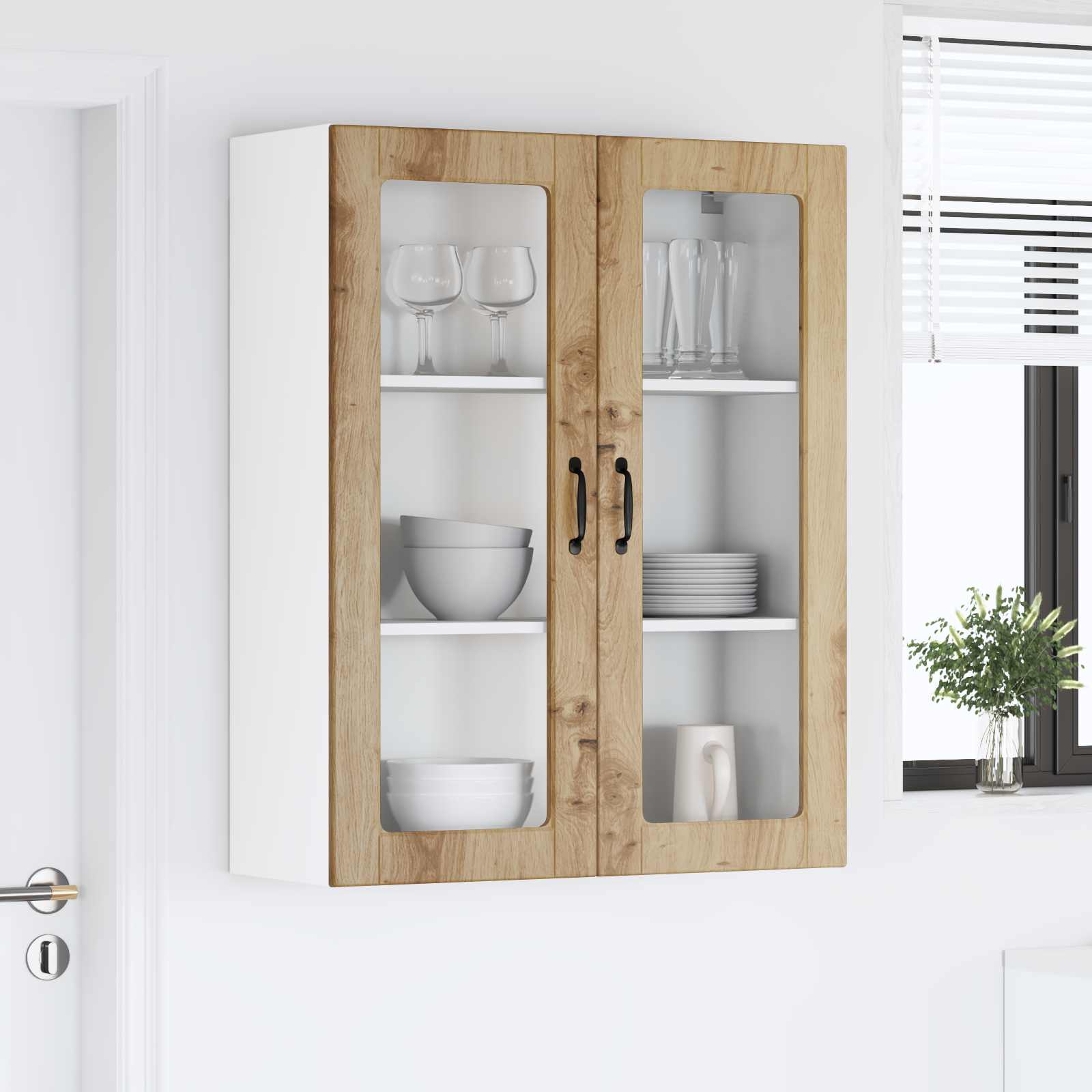 Væglågskab LUCCA Artisan-eg 80 x 31 x 100 cm Konstrueret træ