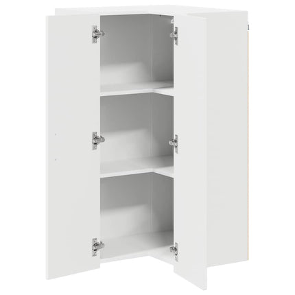 Væg hjørneskab LUCCA Hvid 57 x 57 x 100 cm Konstrueret træ