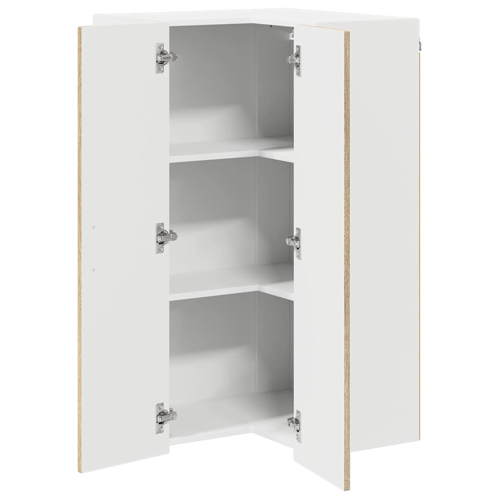 Væg hjørneskab LUCCA Sonoma-eg 57 x 57 x 100 cm Konstrueret træ